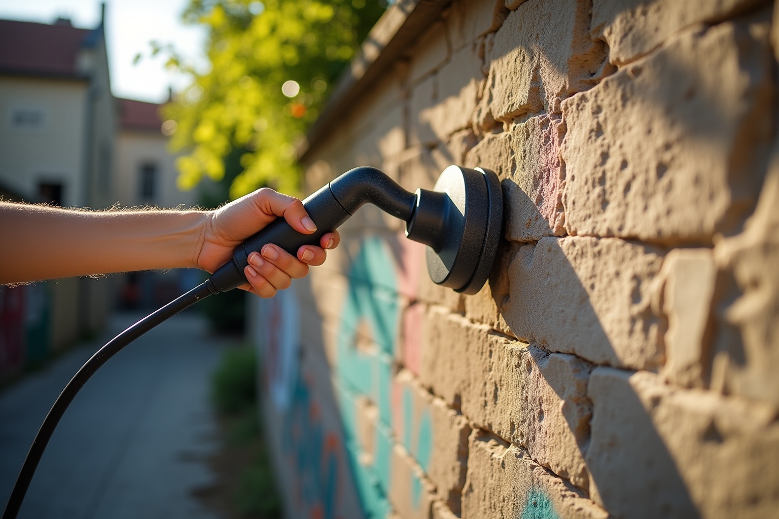 Effacer les graffitis sur la pierre ancienne, un défi unique