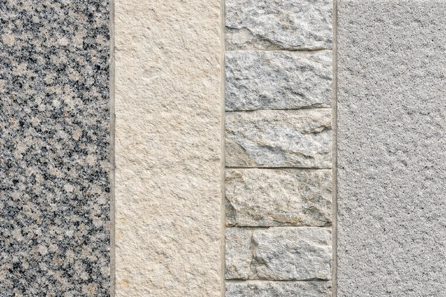 Textures de pierre naturelle, granit et ardoise gris.